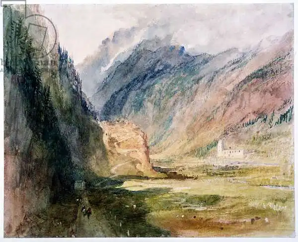 Turner, William: Couvent du Bonhomme, Chamonix, c.1836-42