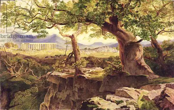 Lear, Edward: The Temple of Apollo, Bassae, 1854-55