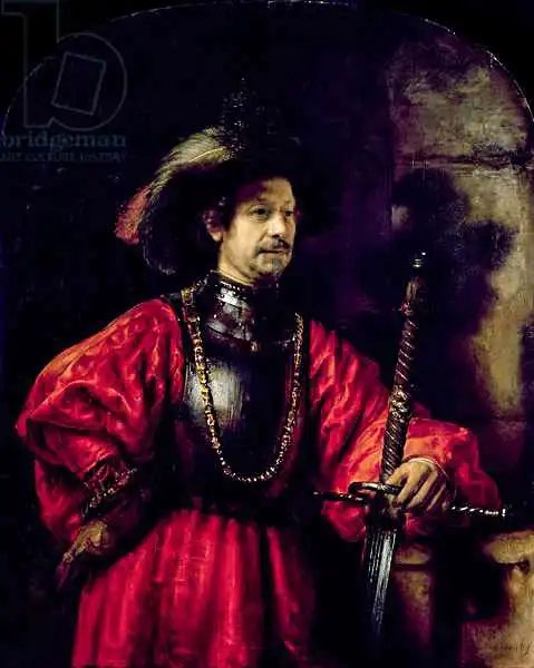 Rembrandt, van Rijn: Porträt eines Mannes im Militärkostüm