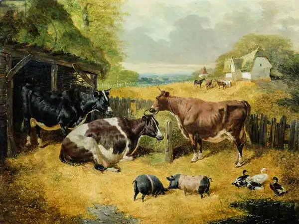 Herring Snr, John Frederick: Farmyard Scene