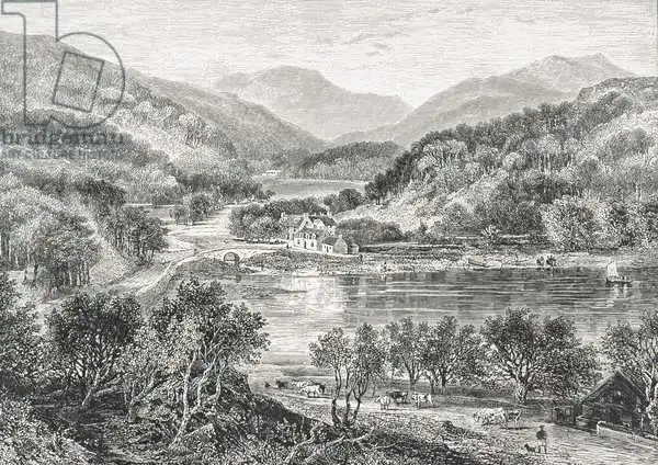 English school (19th century): Flowerdale, Gairloch in c.1880, from 