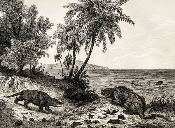 English school (19th century): Paesaggio dell
