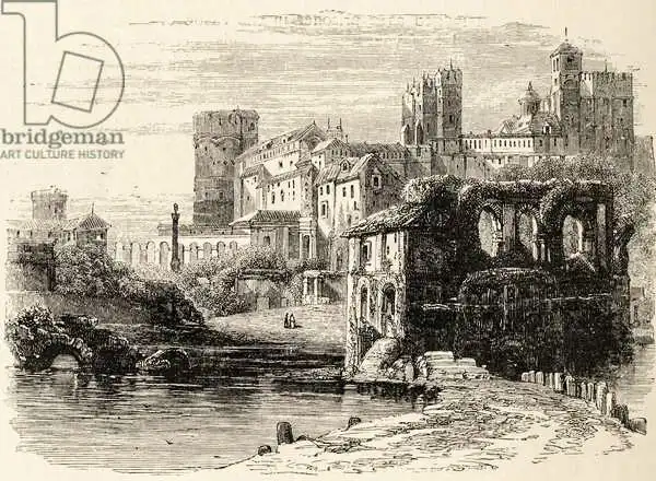 English school (19th century): Prison of the Inquisition, Cordoba, Spain, from 