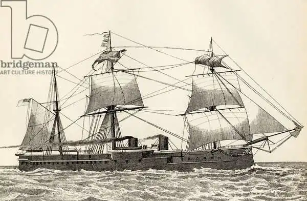 English school (19th century): HMS Alexandra, from 