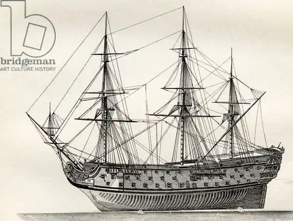 English school (19th century): The Royal William, from 