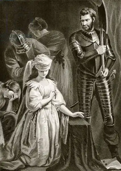 English school (19th century): Execution of Mary Queen of Scots, 8th February 1587, from 