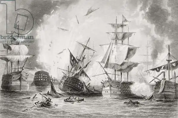 English school (19th century): The Battle of Navarino
