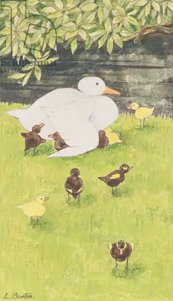 Benton, Linda: Mother Duck with Ducklings