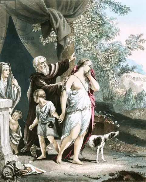 Dyck, van Anthony: Hagar et son fils part