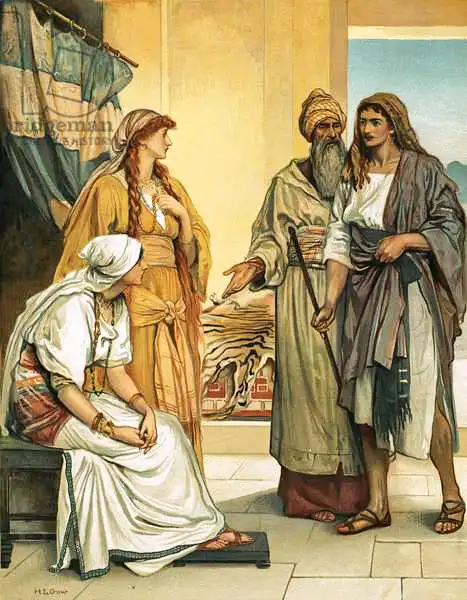 Gow, Mary L.: Jacob at the house of Laban
