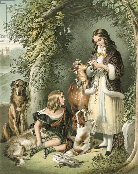 Landseer, Edwin: The Marquess of Stafford and the Lady Evelyn Gower (The Sutherland Children)