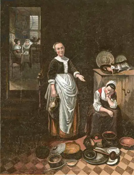 Maes, Nicolaes: The idle servant