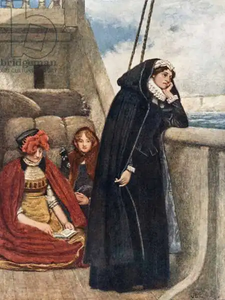 Linton, James Dromgole: Mary Sails from France: Her Farewell to that Country