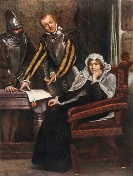Linton, James Dromgole: The Abdication at Lochleven Castle of Mary Stuart, Queen of Scots