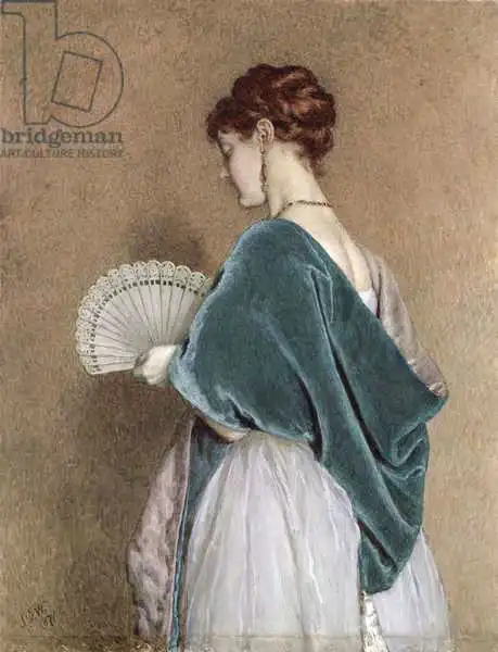 Watson, John Dawson: Woman with a Fan