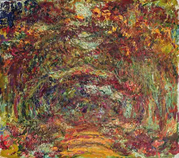 Monet, Claude: The Rose Path, Giverny, 1920-22