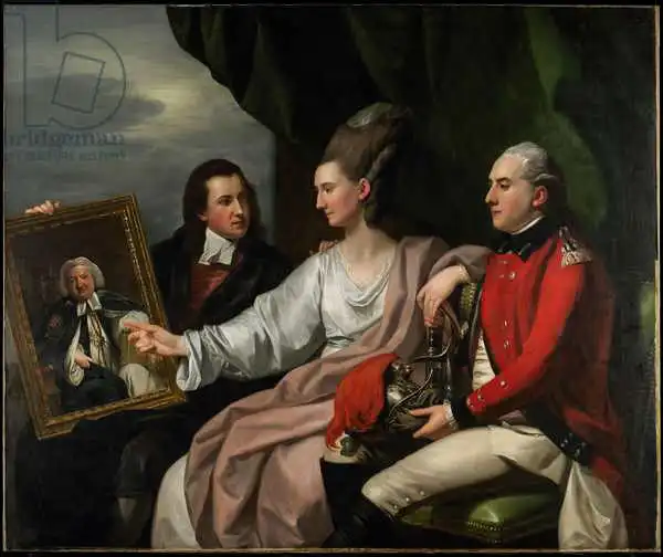 West, Benjamin: Portrait Group of the Drummond Family, Peter Auriol Drummond, Mary Bridget Milnes Drummond ), and George William Drummond