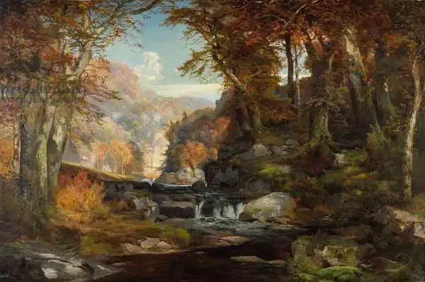 Moran, Thomas: A Scene on the Tohickon Creek: Autumn