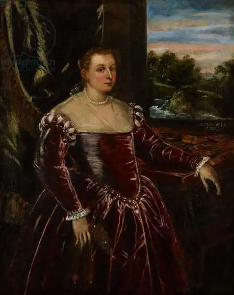 Tintoretto, Jacopo Robusti: Portrait of Dogaressa Morosina Morosini, 1570-80