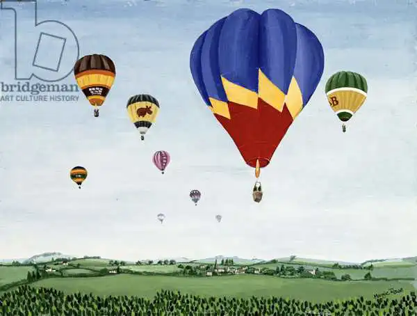 Rowe, Maggie: Ballooning over the Cotswolds