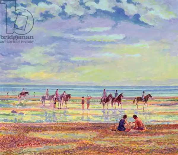 Tyndall, Robert: Ponies on Ferring Beach