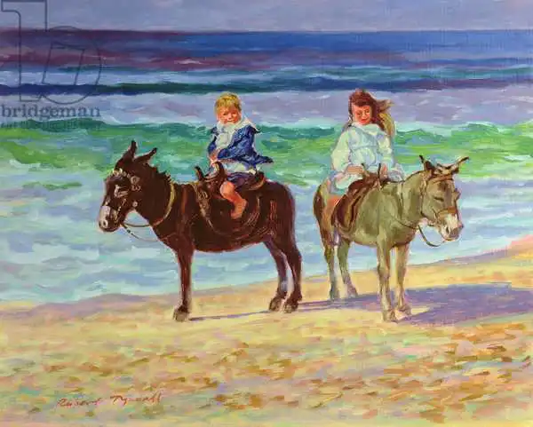 Tyndall, Robert: Two Children on Donkeys
