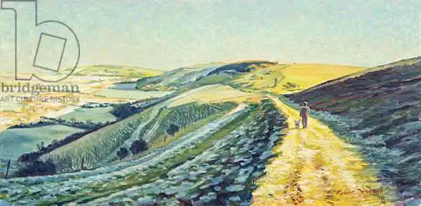 Tyndall, Robert: Winter Walk on the Downs