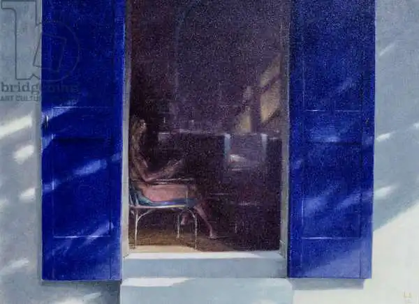 Seligman, Lincol: Blaue Fensterläden
