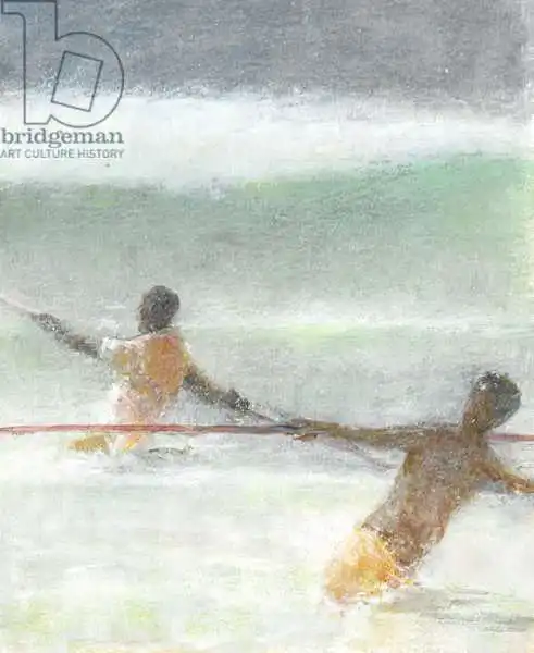 Seligman, Lincol: Fishermen Hauling Nets
