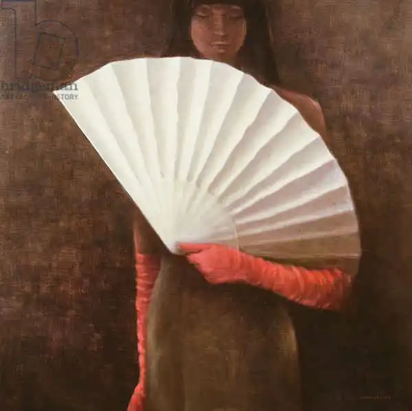 Seligman, Lincol: Fille avec fan blanc