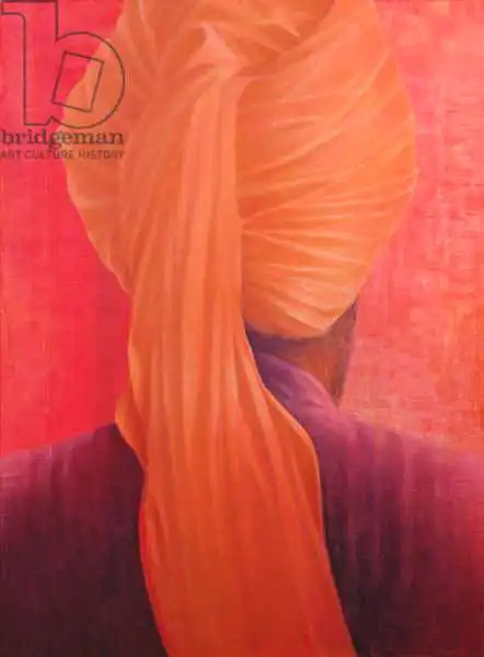 Seligman, Lincol: Orange Turban on Red