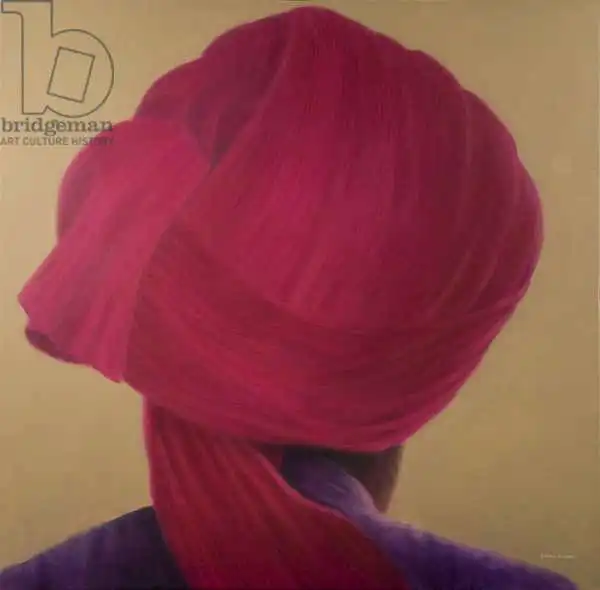Seligman, Lincol: Tiefe rote Turban, lila Jacke