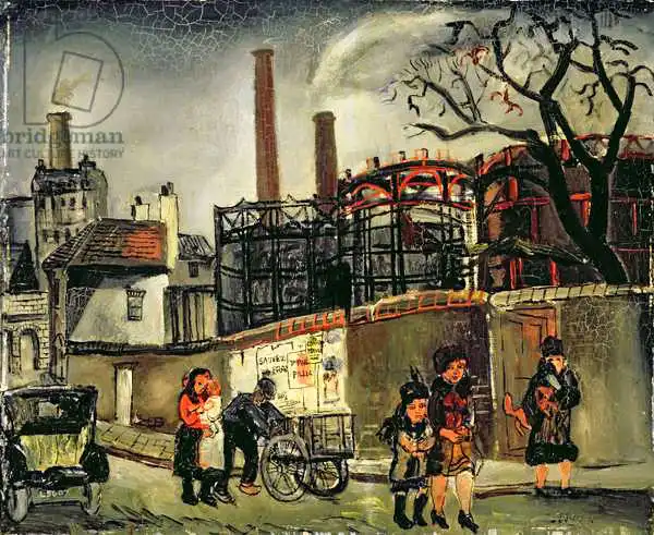 Wood, Christopher: Street Scene in Paris