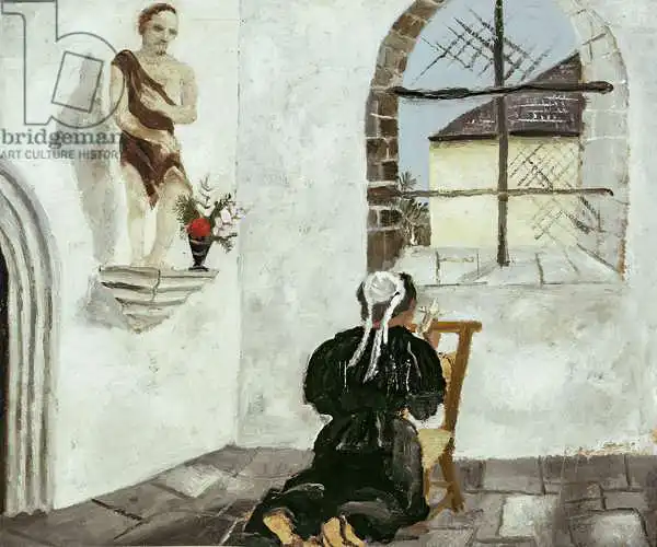 Wood, Christopher: Breton Woman at Prayer
