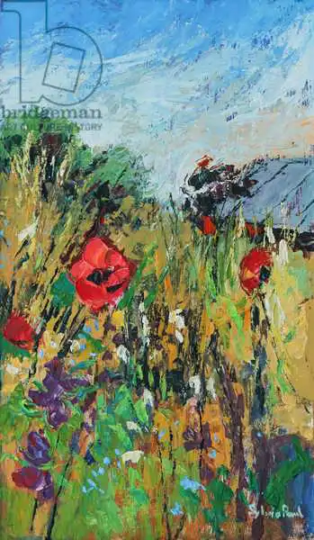 Paul, Sylvi: Meadow Flowers oil on board