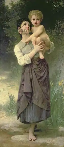 Bouguereau, Adolphe: Mother with child