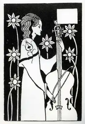 Beardsley, Aubrey: Lady with Cello