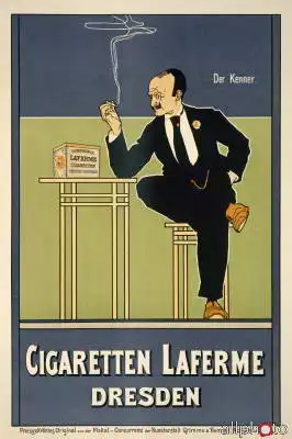 Unknown: Laferme Cigarettes, pub. By Grimme and Hempel, Leipzig
