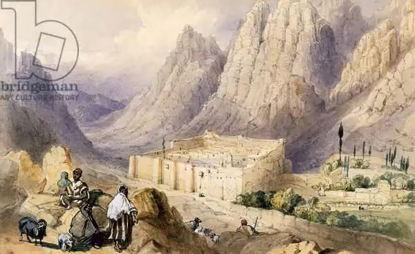 Bartlett, William Henry: The Convent of St. Catherine, Mount Sinai