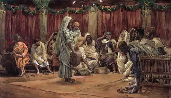 Tissot, James Joseph: Jesus Washing the Disciples