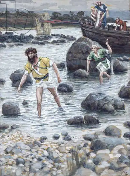Tissot, James Joseph: Die Berufung von St. James und St. Johannes, Illustration für Das Leben Christi, ca. 1886-94