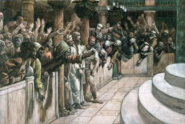 Tissot, James Joseph: The False Witness, illustration for 