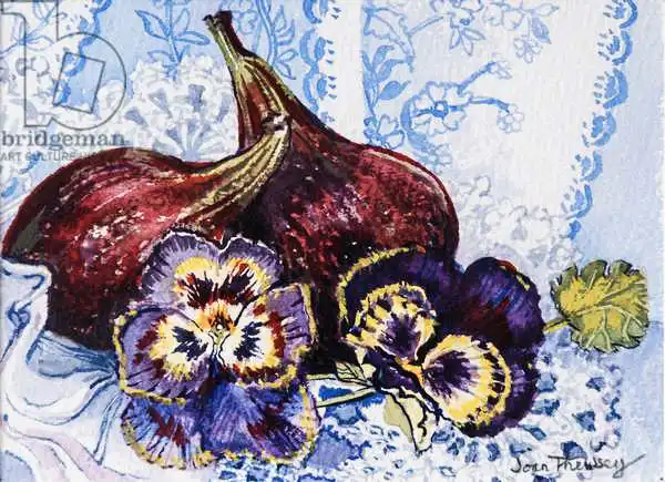 Thewsey, Joa: Two Figs with Pansies