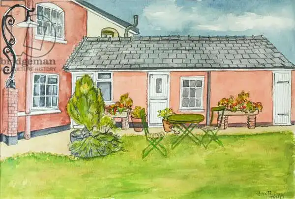 Thewsey, Joa: Back Garden, Red Cottage Studios, Suffolk