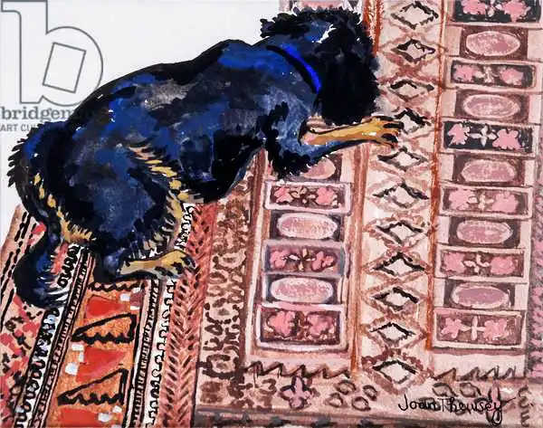 Thewsey, Joa: Saskia on a Patterned Carpet