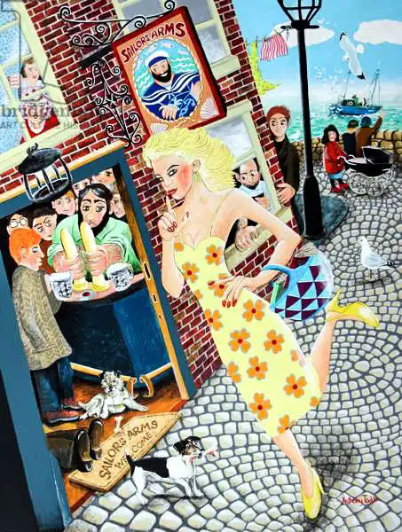 Todd, Tony: Gossamer Beynon the schoolteacher passing the Sailor