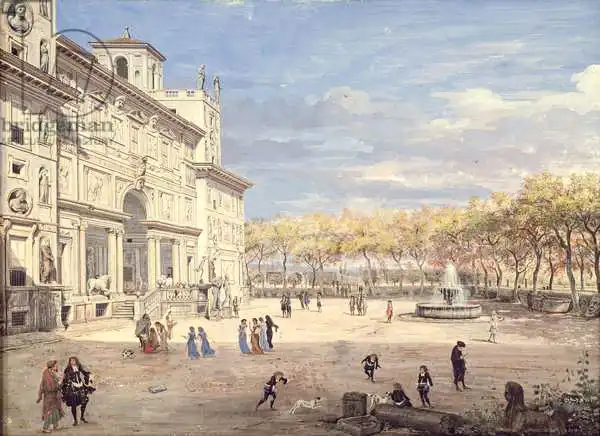 Wittel, Gaspar van: The Villa Medici, Rome