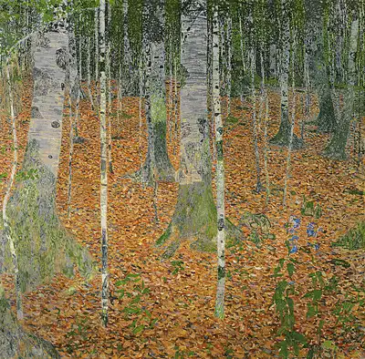 Klimt, Gustav: Birch grove