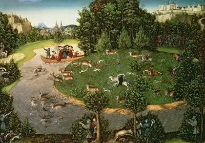 Cranach, Lucas: Hunting deer Friedrich III. the wise