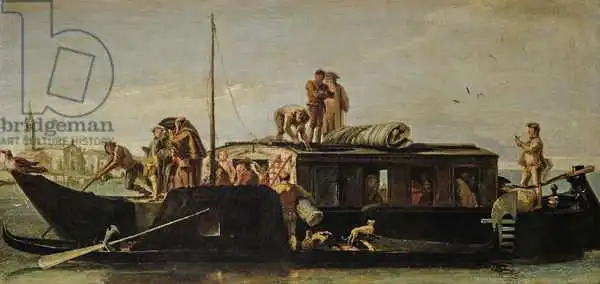 Tiepolo, Giovanni Domenico: Chiatta postale veneziana, 1760/70